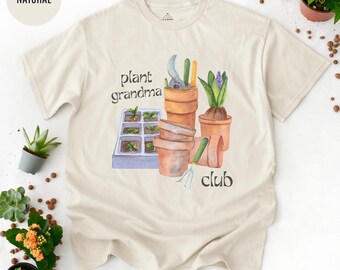 Pflanze Mama Papa Club Shirt Benutzerdefinierte Pflanzenliebhaber Geschenk T-Shirt, personalisierte Garten Shirt