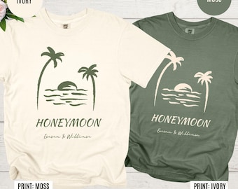 Shirt huwelijksreis Comfort kleuren pasgetrouwden Bijpassende shirts voor net getrouwd Echtgenoot Echtgenoot Cadeaus