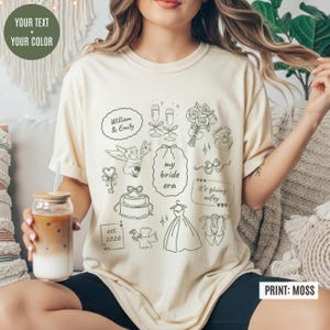 Custom Future Mrs Comfort Colors Shirt, Personalized Bride Era Wifey Shirt Engagement Gift