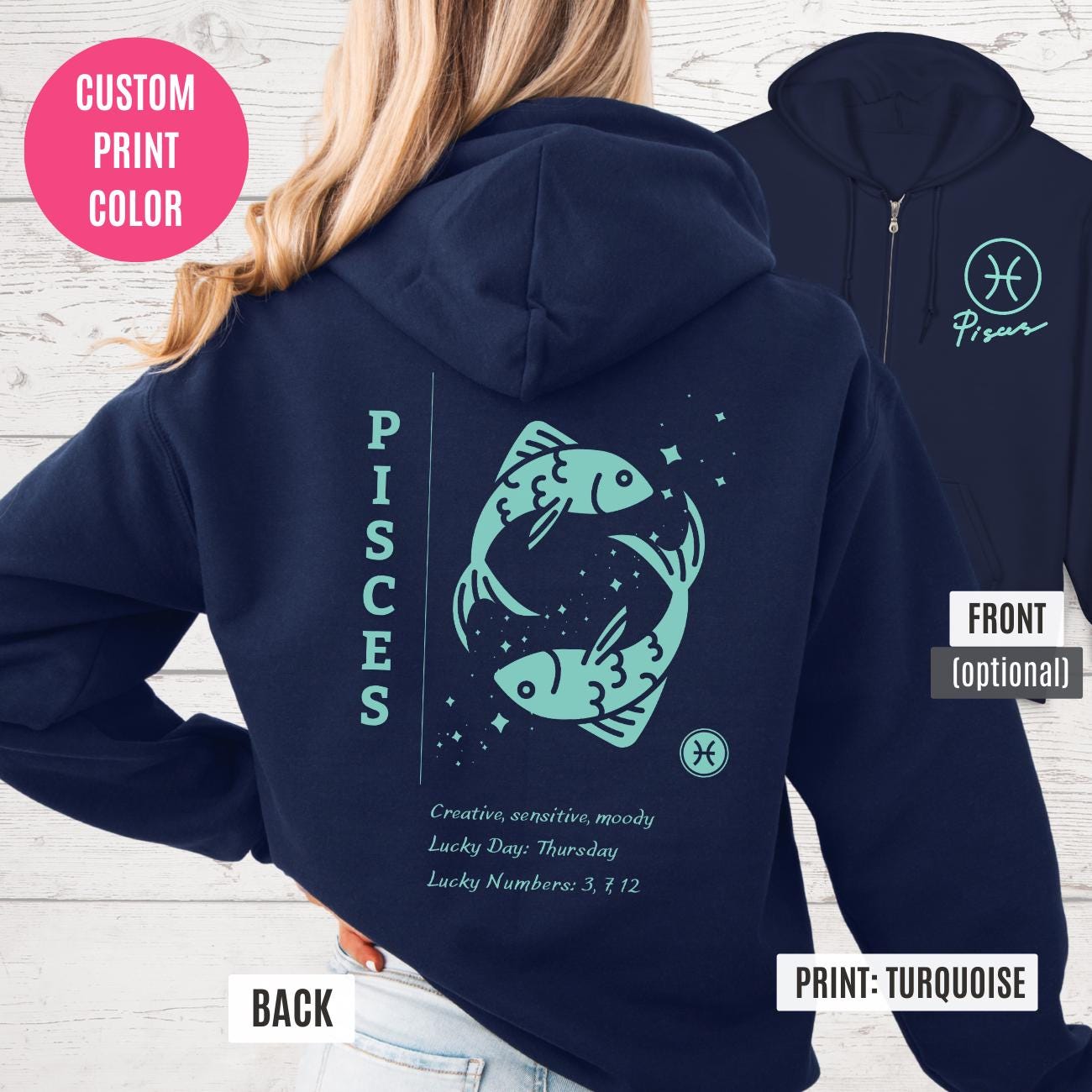 Zodiac Zip Up - Etsy