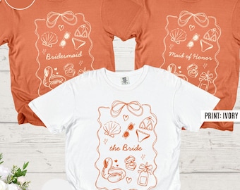 Zwembad strand vrijgezellenshirt, vrijgezellenfeest bijpassende shirts voor bruid bruidsmeisje, cadeau bruidsmeisje