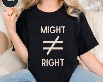 Misschien niet goed anti-oorlogsshirt, politiek T-shirt vredesactivist, geen oorlogspacifistisch cadeau