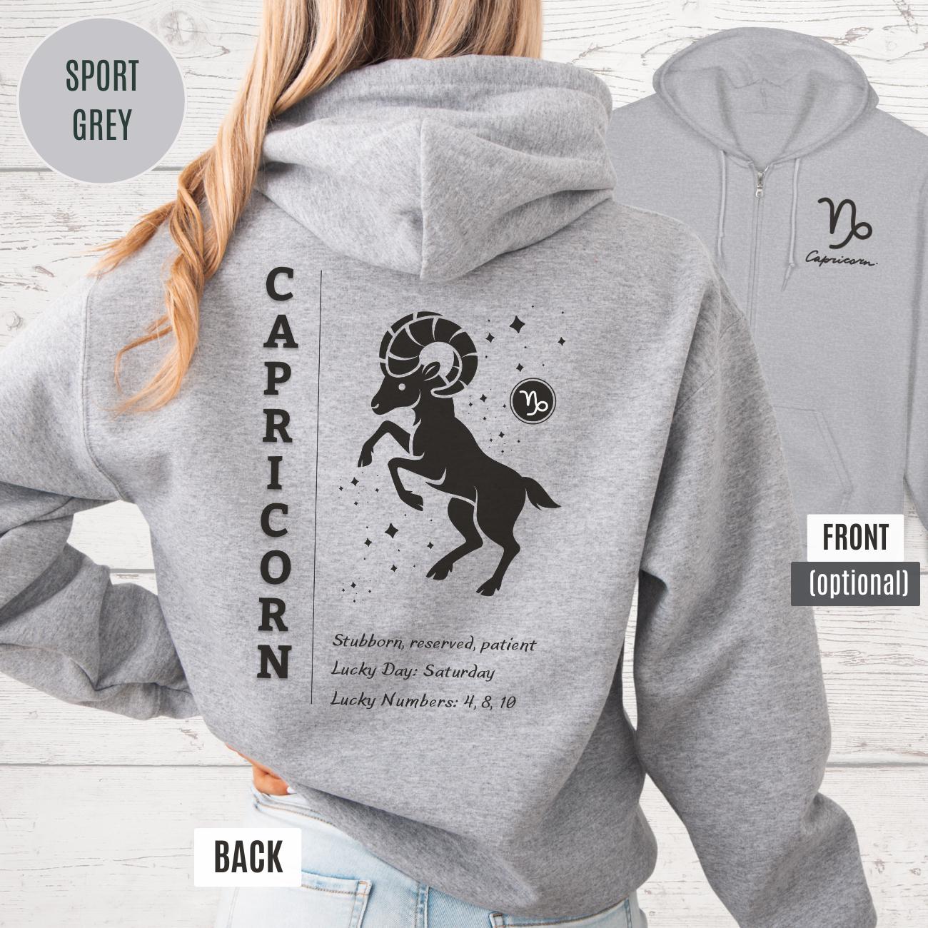 Zodiac Zip Hoodie - Etsy