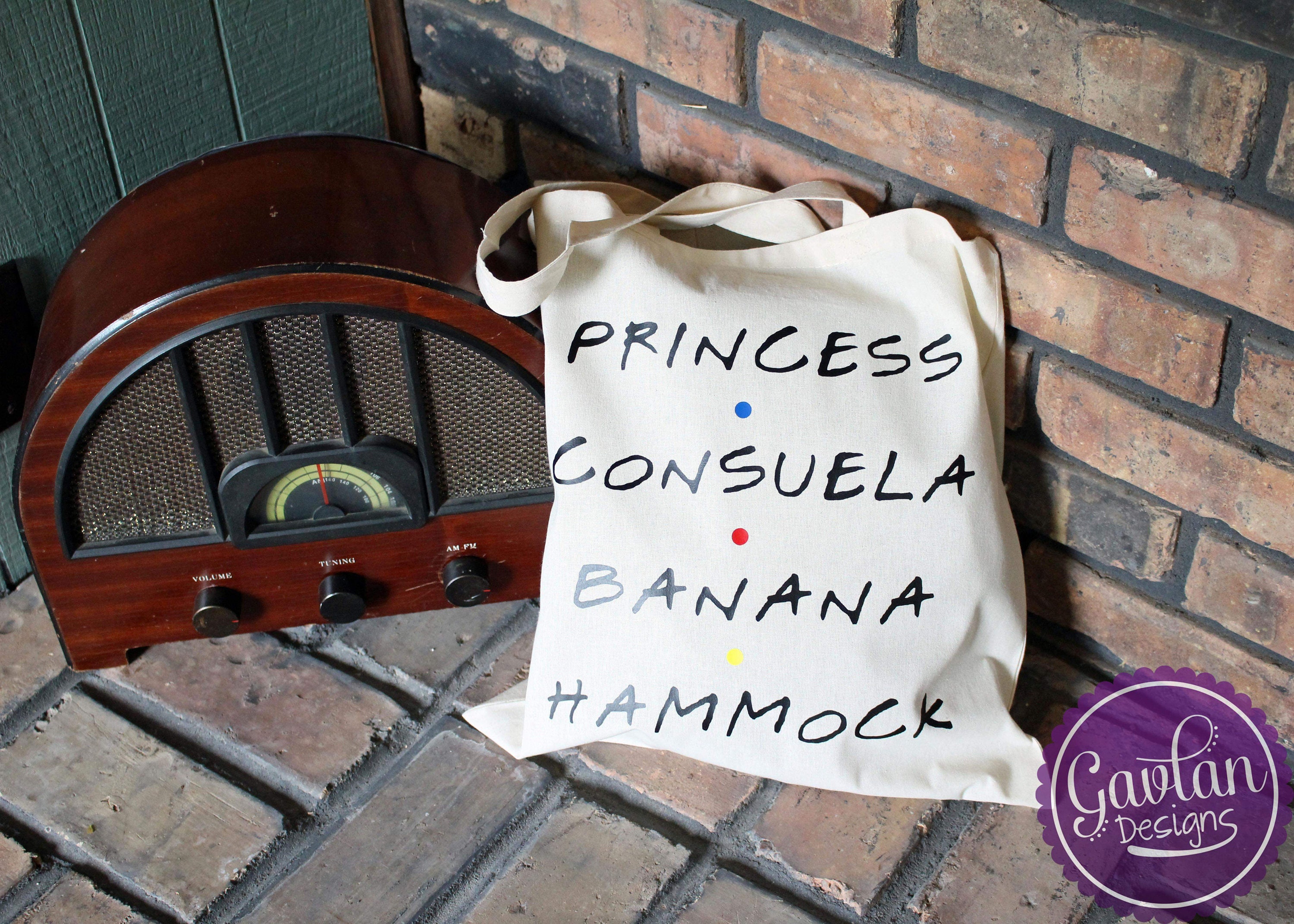Princess Consuela Banana Hammock Tote Inspired by Friends Etsy