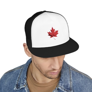 Canada Maple Leaf Embroidered Trucker Cap | Adjustable Snapback, Outdoor Gear, Gifts for Him, Canada Day, Summer Style