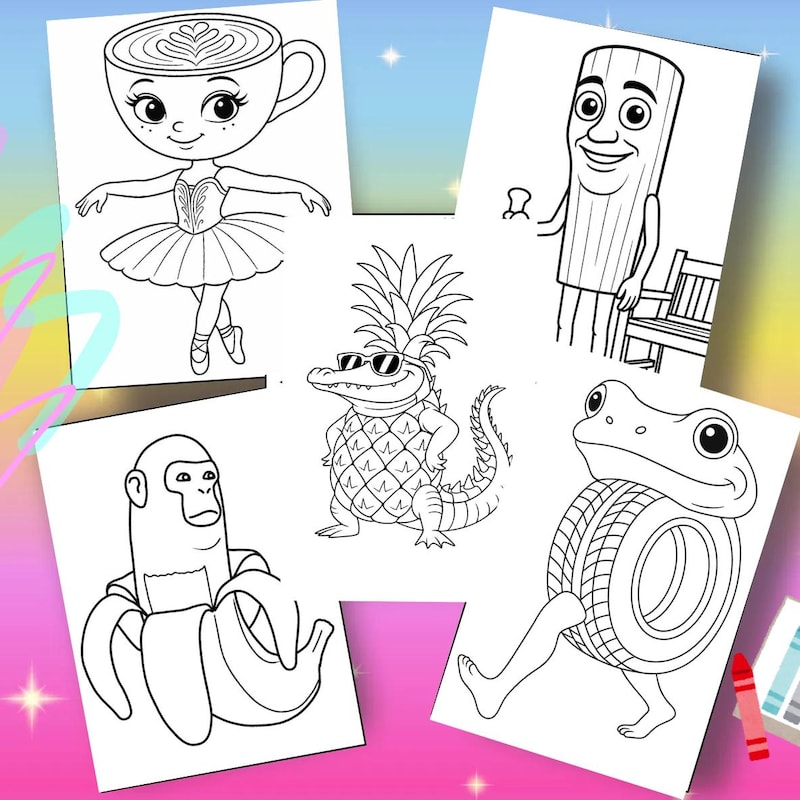 Tralalero Tralala Coloring Pages Printable - Etsy