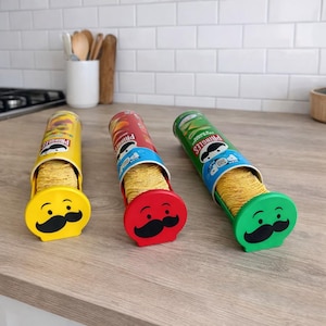 Dispenser Pringles con coperchio | Divertente porta patatine | Dispenser snack | Regalo per gli amanti degli snack