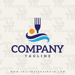 Restaurant Logo, Seafood Logo, Pre-made Logo Design, Exclusive logo, Personalised Logo
