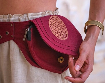Mystische Taillengürteltasche, geometrisches Design, Festival-Gürteltasche, Boho-Hüfte, spirituelle Gürteltasche für Damen und Herren