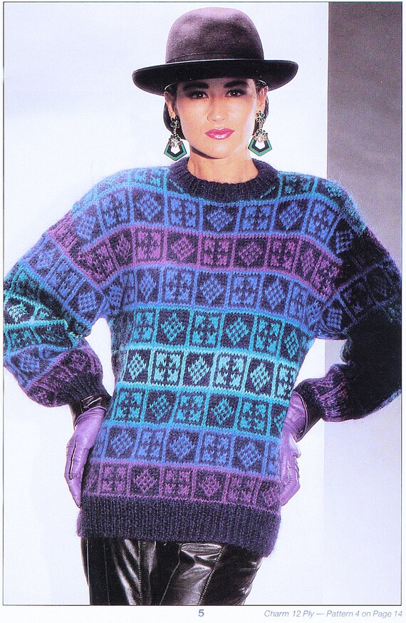 Vintage Patons Book 807 Of Easy To Follow Knitting Patterns Studio Collection Choice Of 10 Fashion Designs 5 8 12 Ply See Photos 1 10 Below