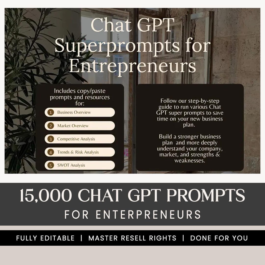 Chatgpt Prompts Guide for Entrepreneurs: AI Business Growth Toolkit ...