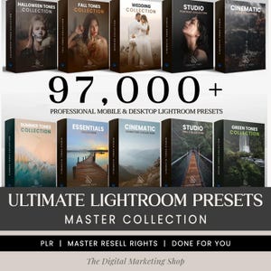 Lightroom Presets Mega Bundle: professionele fotobewerking (digitale download)