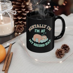 Sloth Nap Mug - Perfect for Coffee Lovers, Gift for Nappers, Cozy Home Decor, Cute Animal Lover Mug, Sleepy Sloth Coffee Cup