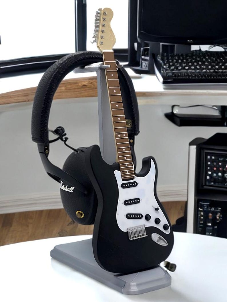 Support Écouteurs Guitar Personnalisable - Fait Main (Québec) - Pour Musicien/Gamer bild 4