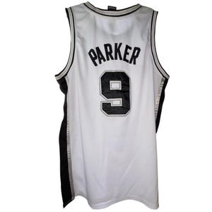 Tony Parker #9 Spurs Reebok Authentic Collection Jersey Size 52 XXL Stitched image 2