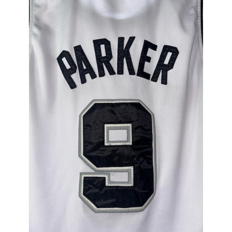 Tony Parker #9 Spurs Reebok Authentic Collection Jersey Size 52 XXL Stitched image 10