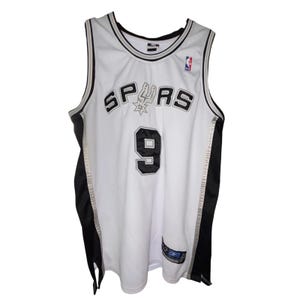 Tony Parker #9 Spurs Reebok Authentic Collection Jersey Size 52 XXL Stitched image 1