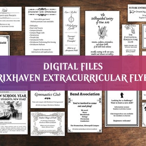 Strixhaven University Extracurricular Flyers - Printable