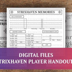 Folletos para jugadores de Strixhaven University - Imprimibles