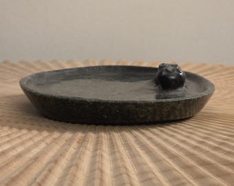Hippo in pond sculpture