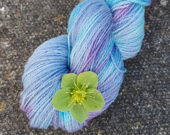 Hand Dyed Yarn, 100g,  Sport, Sock, Falkland Merino, Cheviot, Recycled Wool Blend.