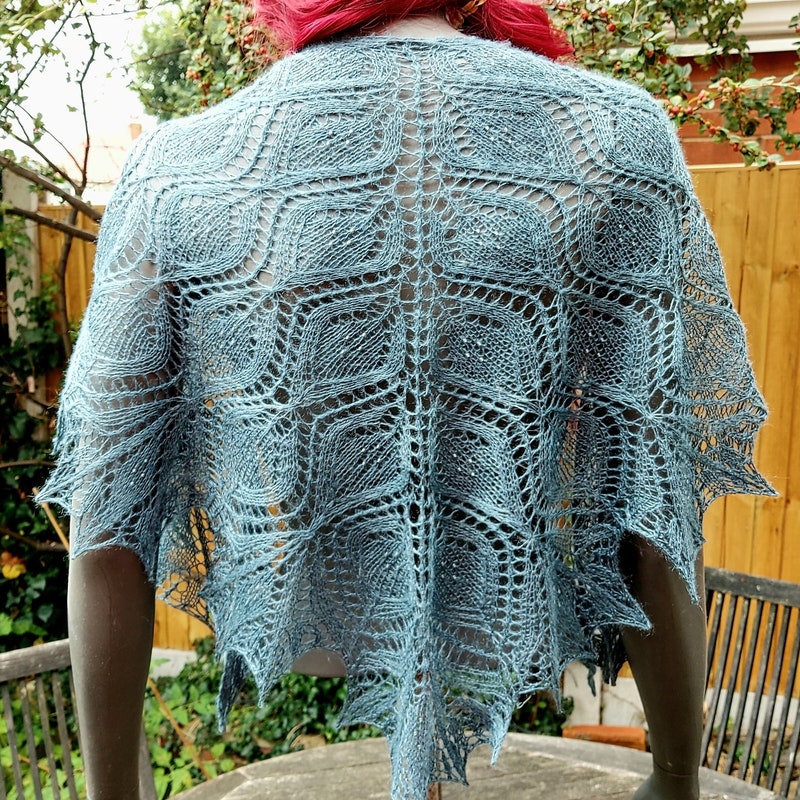 beaded chiffon shawl