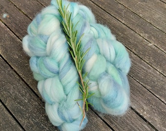 Hand dyed spinning fibre, Bluefaced Leicester, BFL combed tops, british breed dyed spinning fibre