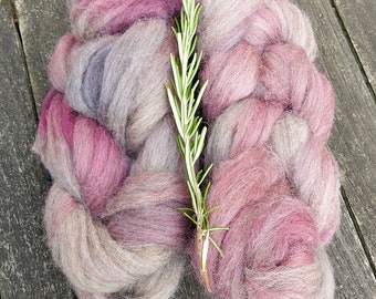 Hand dyed spinning fibre, Bluefaced Leicester, BFL combed tops, british breed dyed spinning fibre