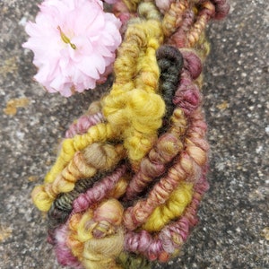 Bulky Coiled Art Yarn, Handspun Art Yarn, Weaving Yarn, Coiled Yarn, Chunky Art Yarn image 5