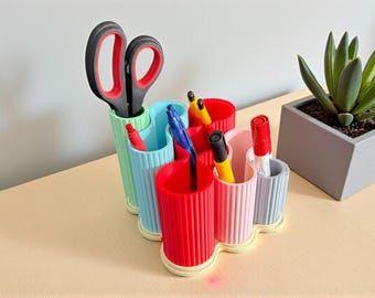 Desk Organizer / Office Organizer / Table Organizer / Pen Holder / Colorful Gift / 5 Customizable Colors