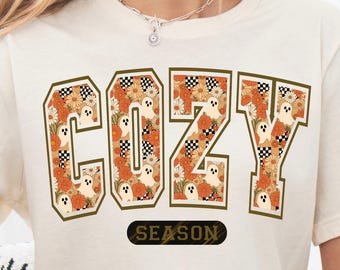 PNG de temporada acogedora: Diseño de camiseta de otoño, gráfico otoñal (descarga digital)