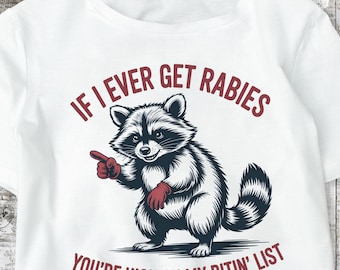 Mapache divertido con cita sarcástica PNG (descarga digital)