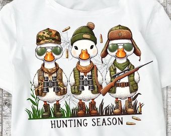 Cazador de patos PNG: Clipart de camuflaje para diseño de camisetas de otoño (Descarga digital)