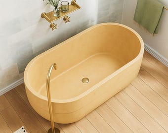 Handmade Marble Soaking Bathtub: Modern Spa Stone Tub, Custom Size