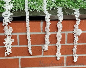 Vintage Wedding Choker for Bride,Romantic Beaded Lace Choker,Lace Choker,Lace Bridal Choker,Off White Lace Choker,Handmade