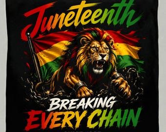 Juniteenth Löwe seit 1865 PNG, Panafrikanische Flaggenbefreiungssublimation, schwarzer stolzer brüllender Löwe-Hemd Design (digitaler Download)