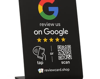 NFC & QR Google Review Stand: Collect 5-Star Reviews