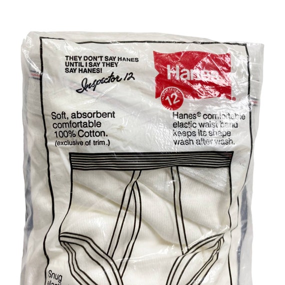 Vintage Hanes Mens Size 40 Pack Of 3 1983 Cotton … - image 3