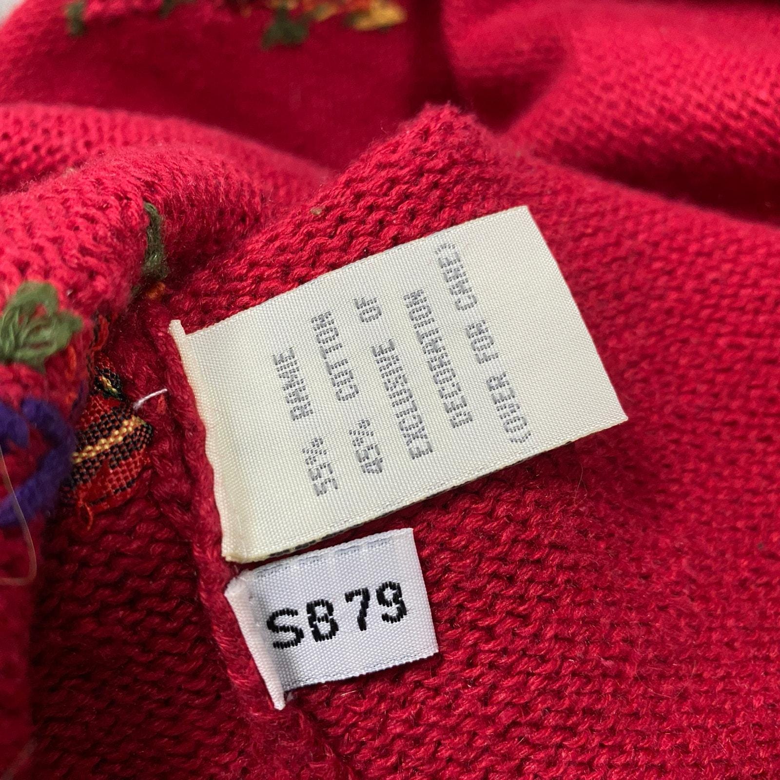 ヴィンテージ スーザン ブリストル レディース サイズM 花柄刺繍入り