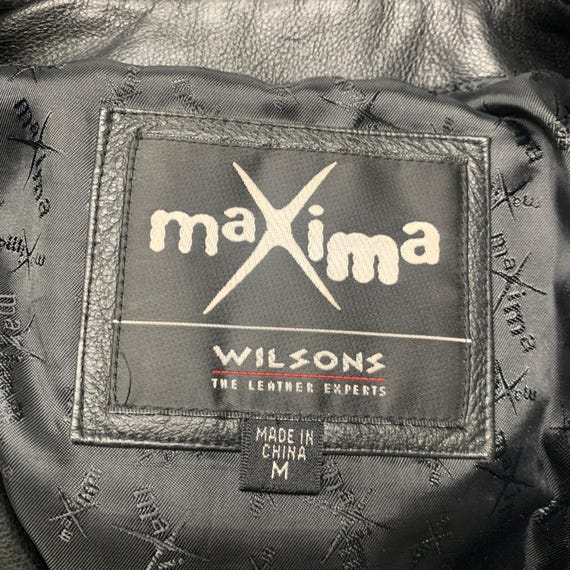 Vintage Maxima Wilsons Womens Size M Black Leathe… - image 5
