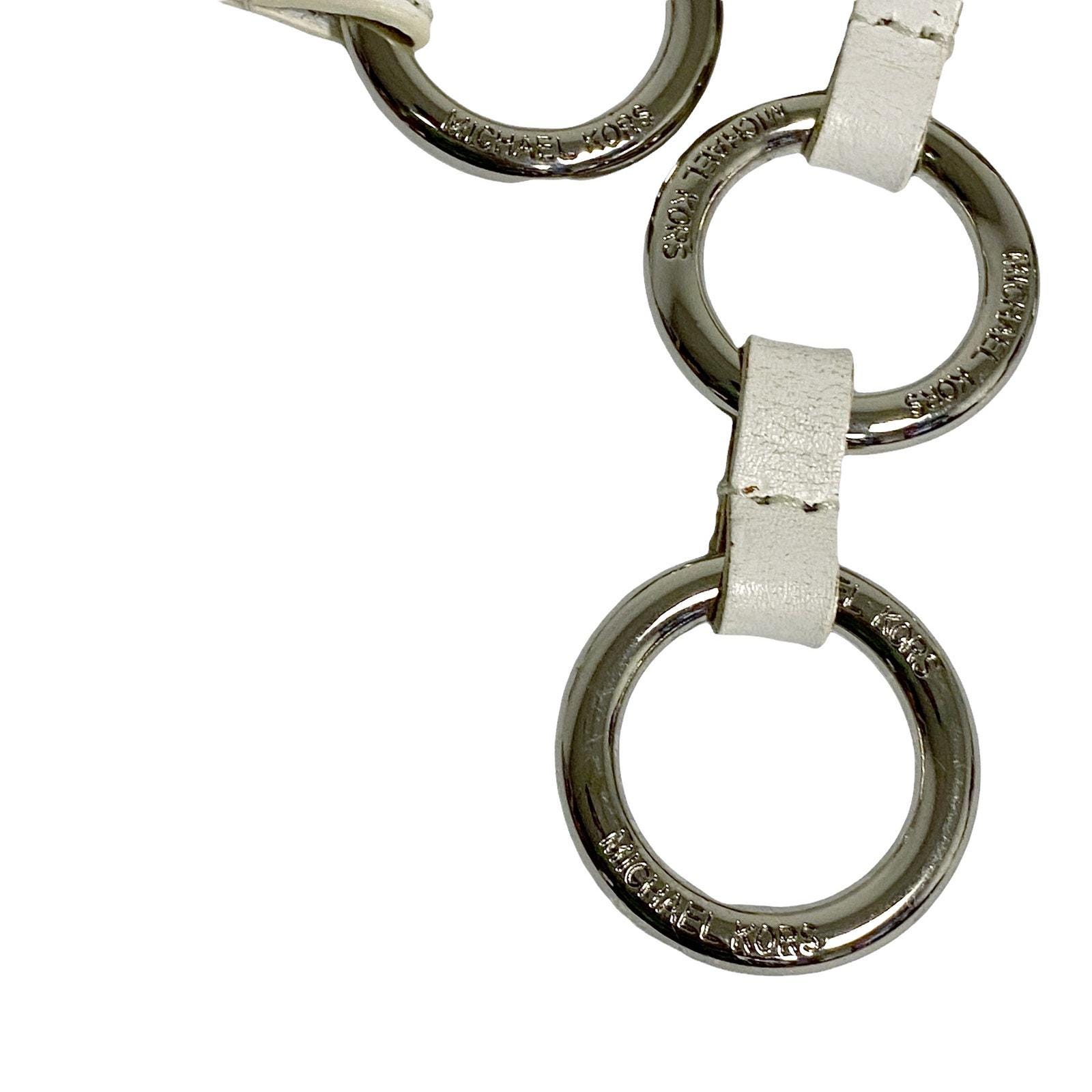 Vintage Michael Kors Womens White Leather O Ring Waist Y2K  display picture 3