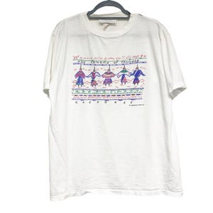 Vintage Cherokee Mens Size L Native Scene Graphic Print T Shirt