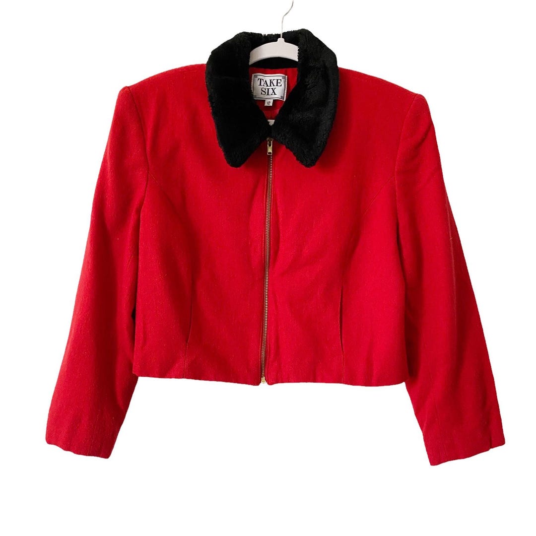 ヴィンテージ テイクシックス レディース サイズ 12 レッド ウール