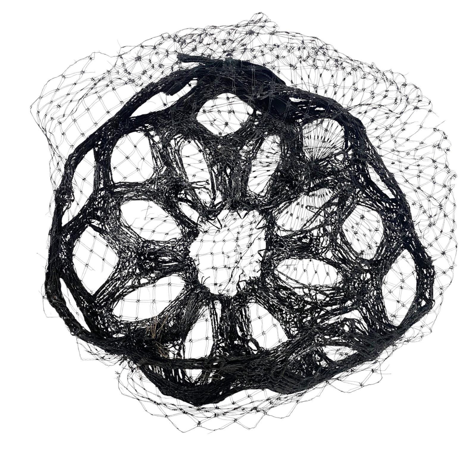 Vintage Black Netted Veil 19050s Pillbox Fascinator Hat Black Pillbox Hat Veil Vintage - Etsy main image 2