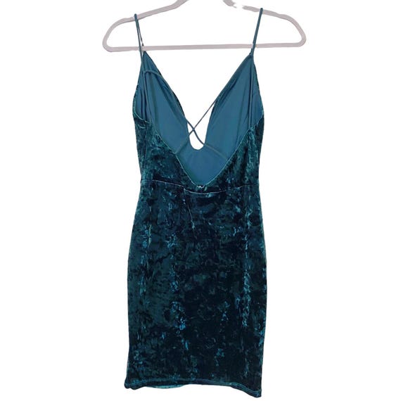 Vintage Windsor Womens Size M Green Crushed Velvet Low Bust Mini Dress -  Etsy