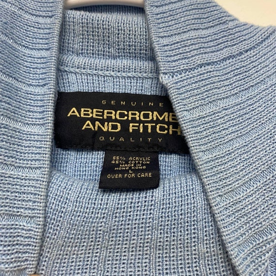 Vintage Abercrombie And Fitch Mens Size L Ribbed … - image 4
