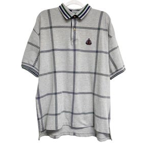 Vintage Izod Herren Größe XL Graues Poloshirt