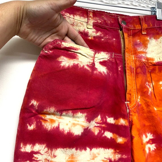 Vintage Punky Womens Size 5 Tie Dye High Waist Pa… - image 8