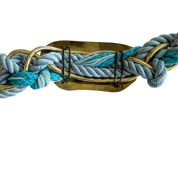 Vintage Carolyn Tanner Womens Atlanta Brass Buckle Rope  display picture 3
