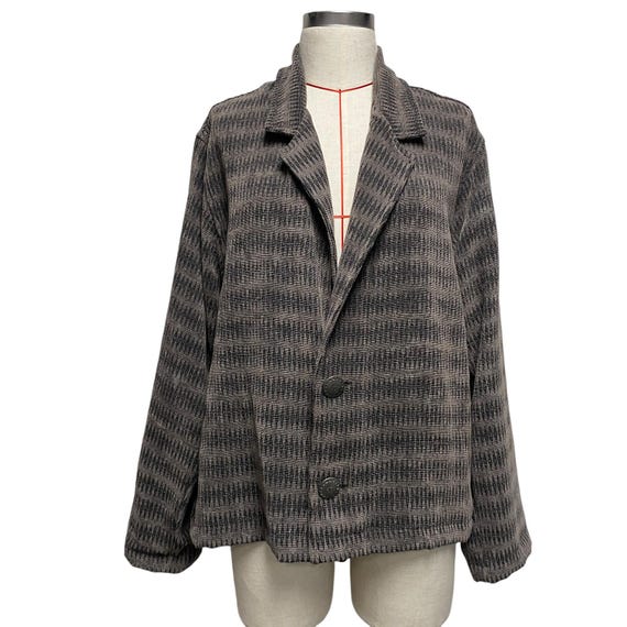 Blazer Femme Chico's – Taille 2 – Argenté – NEUF Avec étiquettes